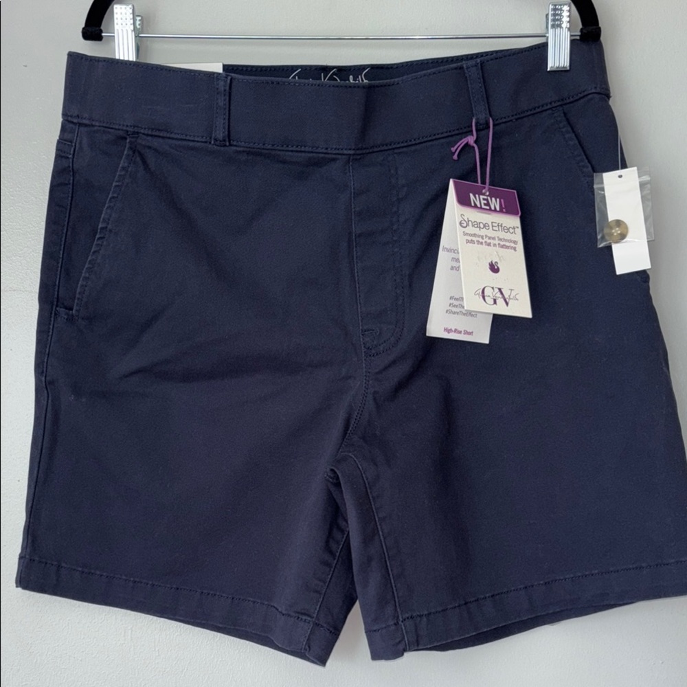 Gloria Vanderbilt Navy Women's Bermuda Shorts - Picture 4 of 8